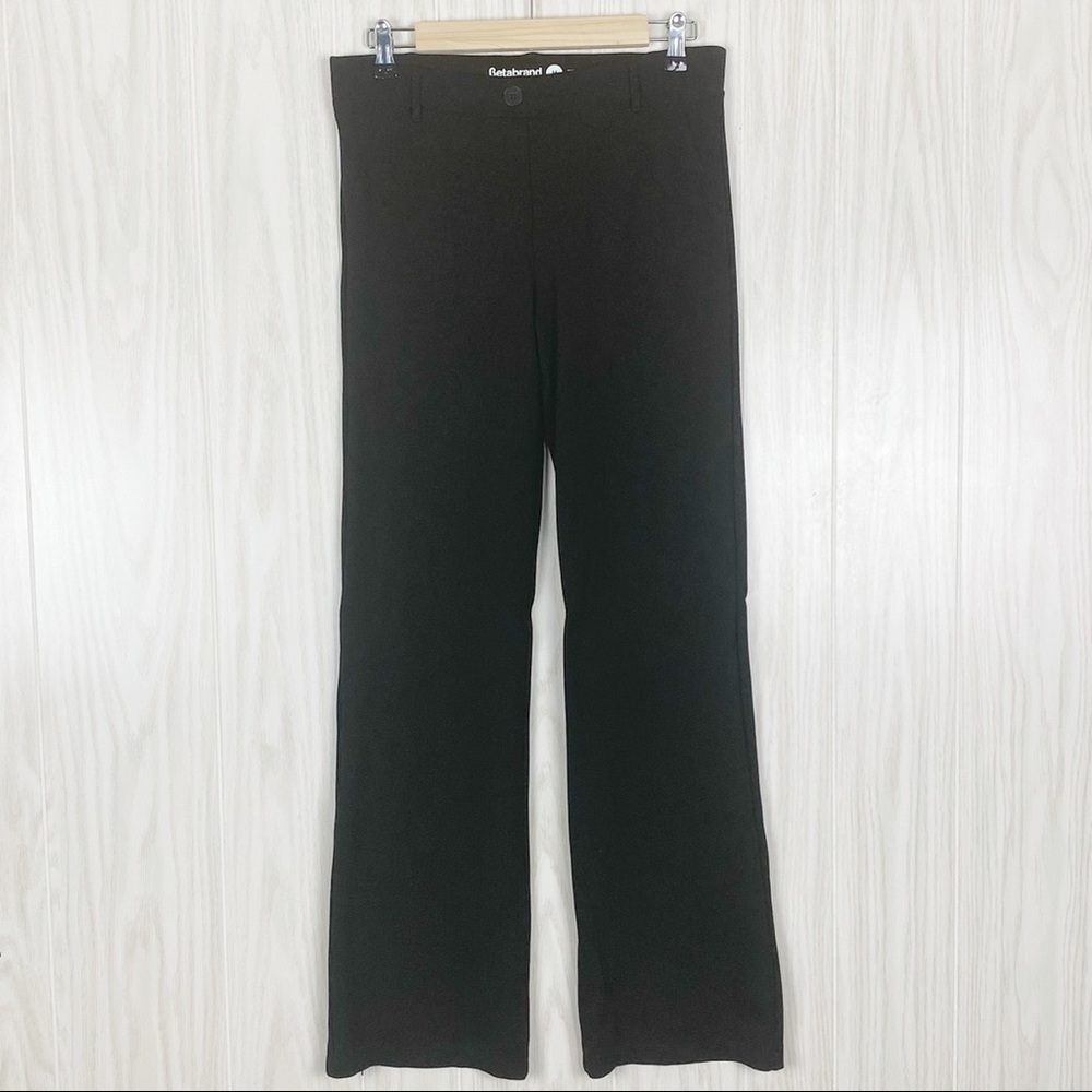 Betabrand | Black Bootcut Dress Yoga Pant Medium